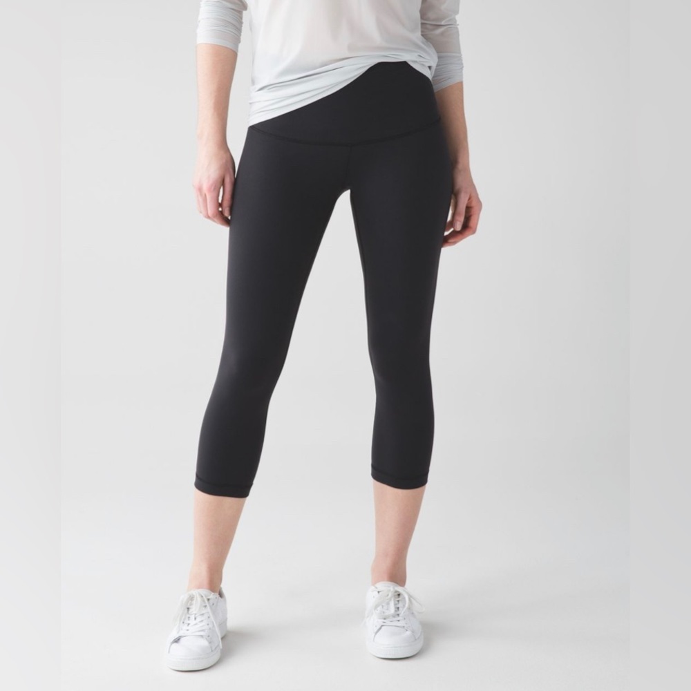 Lululemon ORIGINAL Wunder Under Crop HR 21” Full-on Luon